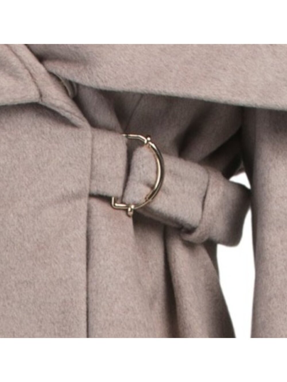 VIA SPIGA Wool Blend Hooded Belted Coat - Picture 3 of 3